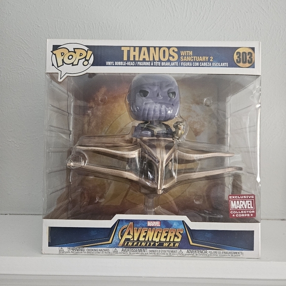 New In Box Avengers Infinity Way Thanos With Sanctuary 2 Funko Pop- Number 303 - Picture 1 of 2